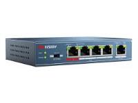 HIKVISION DS-3E0105P-E/M 5 Port 10/100 PoE 38W Yönetilemez,Switch 4+1